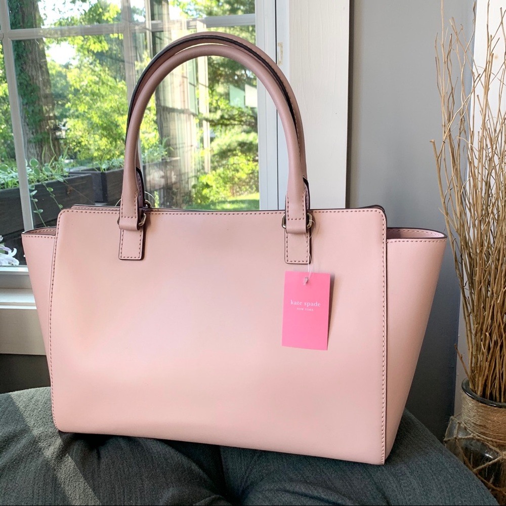 NWT Kate Spade genuine leather tote pink - Picture 6 of 7